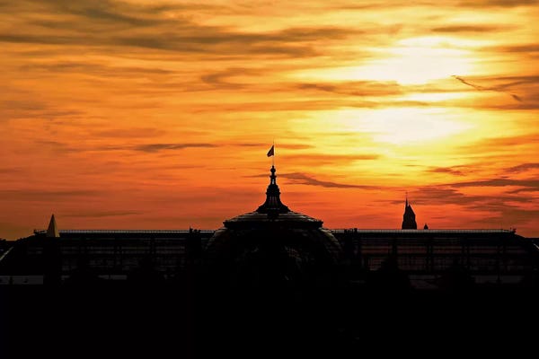 Susan Vizvary: Grand Palais At Sunset by Susan Vizvary