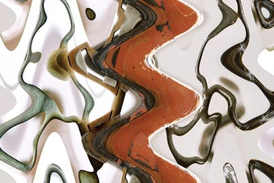 Handles, Abstract by Susan Vizvary framed canvas print