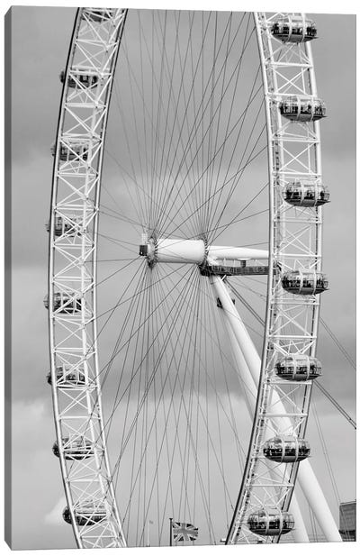 London Eye Canvas Art Print - Amusement Park Art