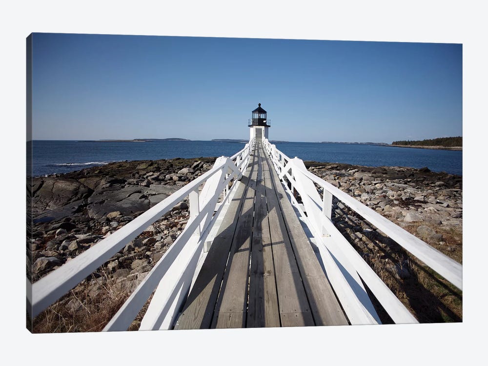 Maine Lighthouse Walkway by Susan Vizvary 1-piece Art Print