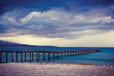 Mexico Pier by Susan Vizvary framed canvas print