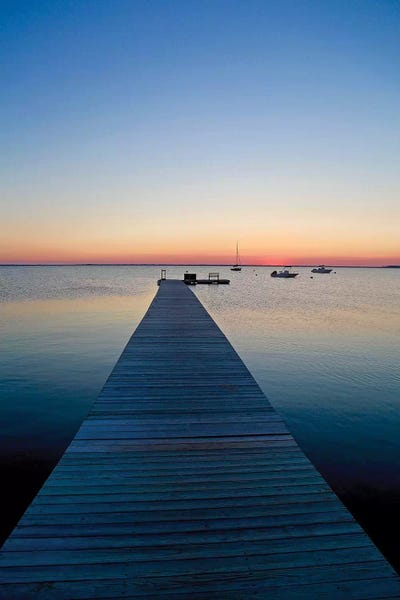 Susan Vizvary: Nantucket Dock At Sunset by Susan Vizvary