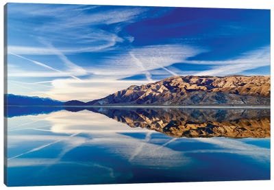 Owens Lake Reflection Canvas Art Print - Zen Décor