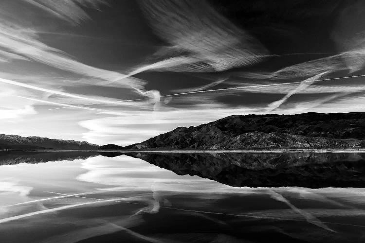 Owens Lake Reflection in Black&White