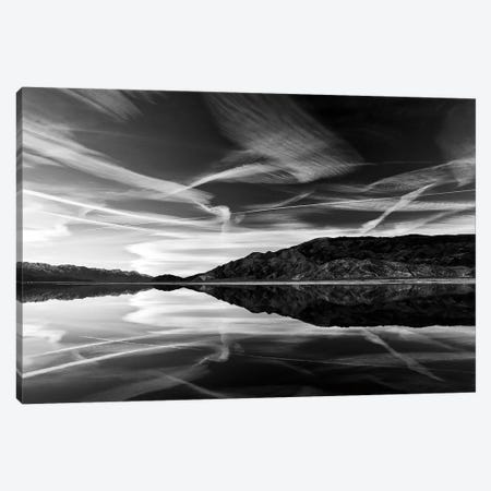 Owens Lake Reflection in Black&White Canvas Print #SUV69} by Susan Vizvary Canvas Art