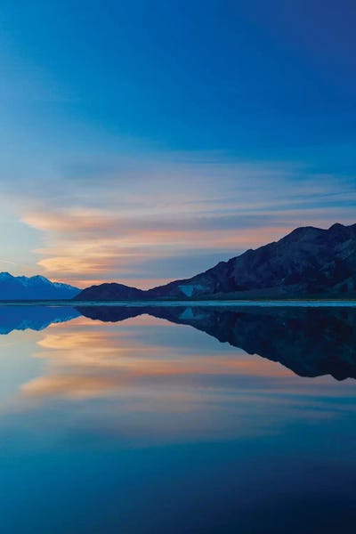 Susan Vizvary: Owens Lake Sunset, Vertical by Susan Vizvary