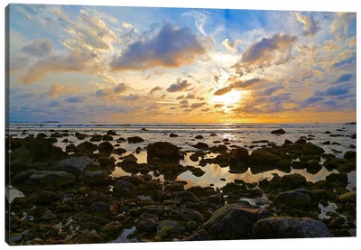 Punta Mita Sunset, Blue Canvas Art Print - Zen Décor