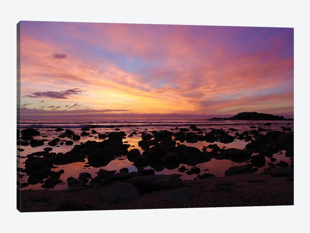 Punta Mita Sunset, Pink by Susan Vizvary 1-piece Canvas Print