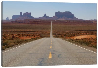 Road To Monument Valley Canvas Art Print - Susan Vizvary