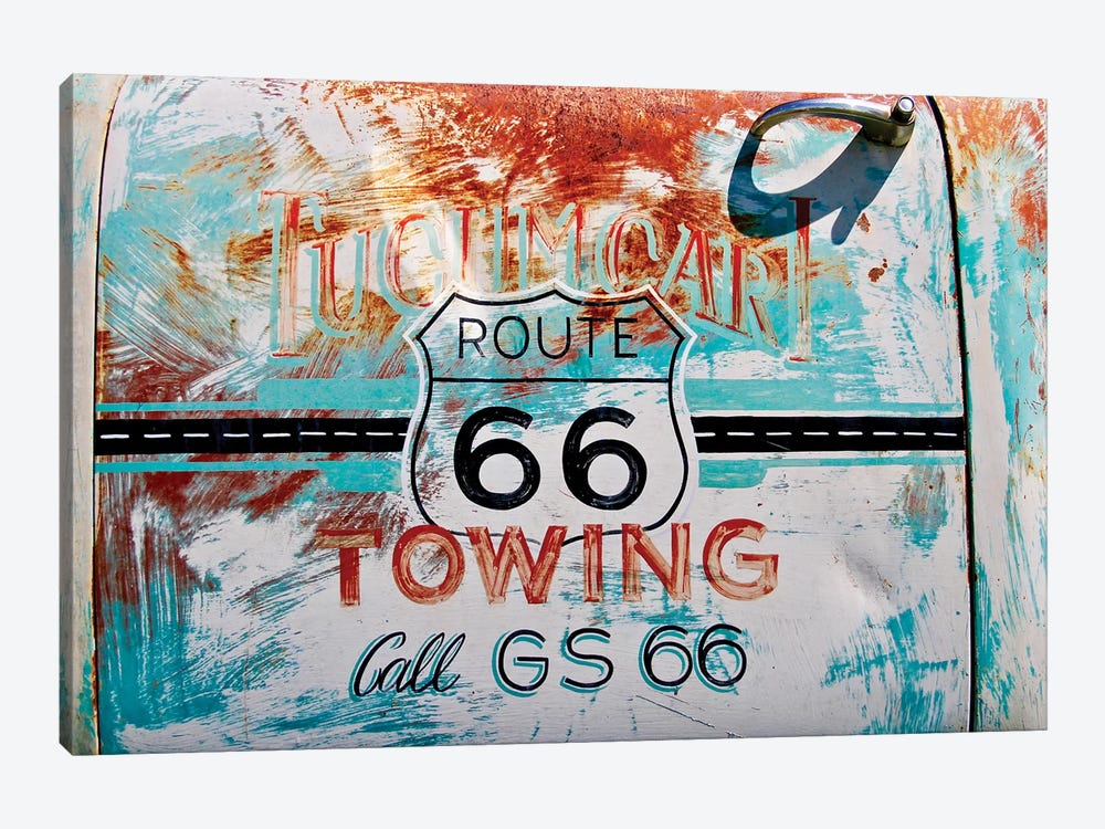 Route 66 Towing by Susan Vizvary 1-piece Canvas Art