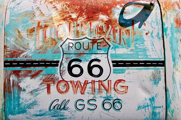 Susan Vizvary: Route 66 Towing by Susan Vizvary