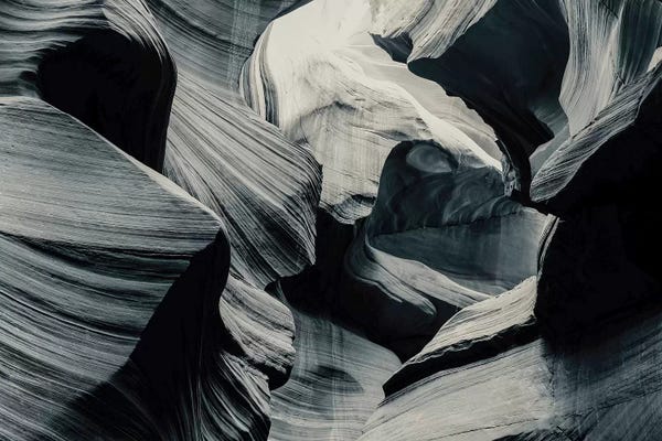 Susan Vizvary: Slot Canyon in Black&White by Susan Vizvary