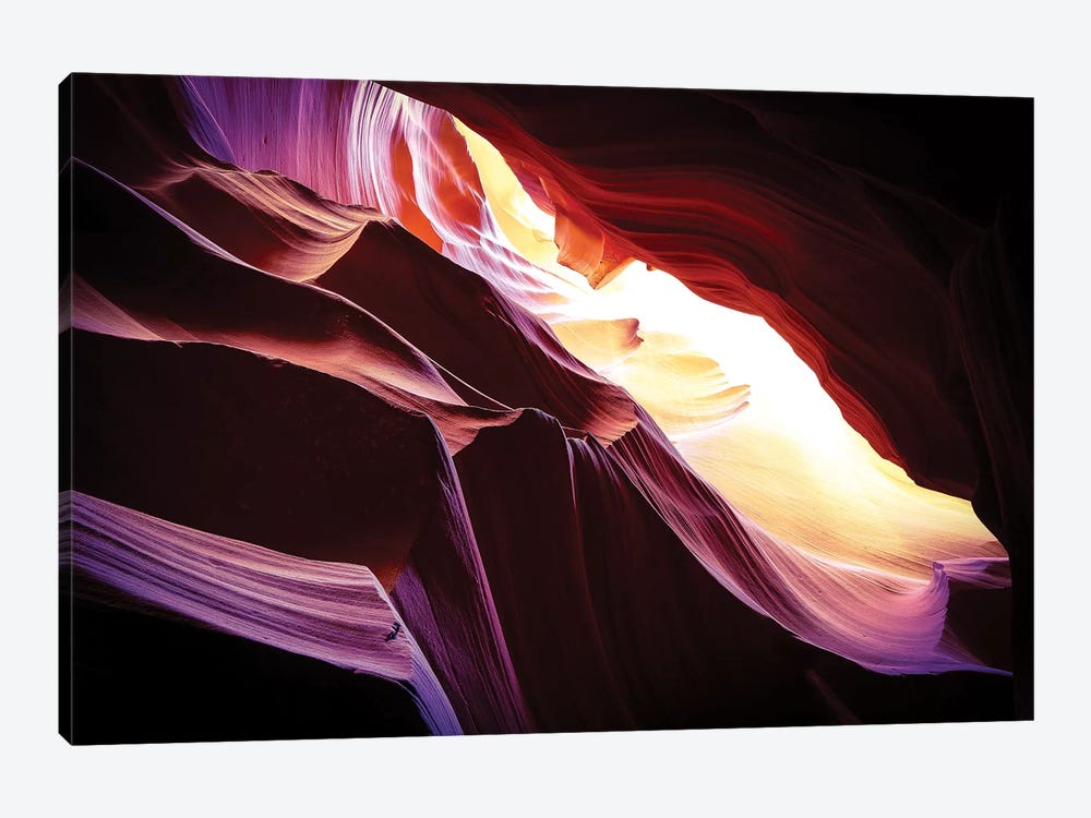 Slot Canyons Ceiling Glow by Susan Vizvary 1-piece Canvas Art Print