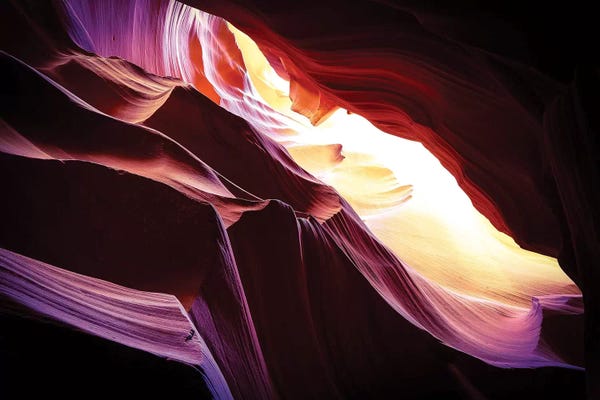 Susan Vizvary: Slot Canyons Ceiling Glow by Susan Vizvary