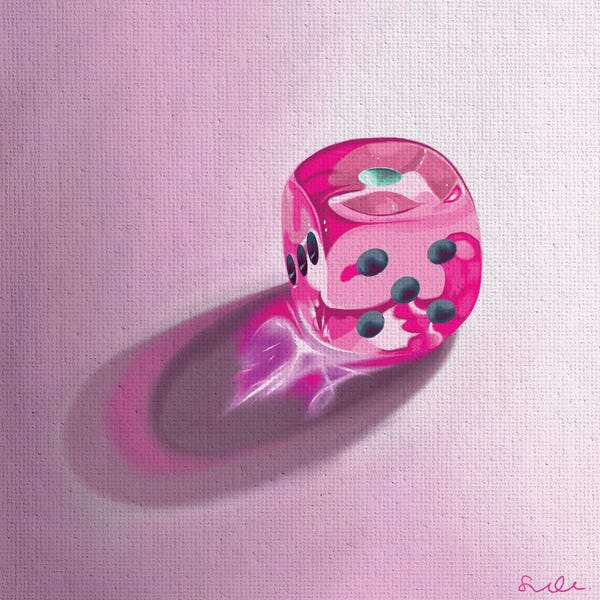 Black & Pink: Pink Dice by Sarah Underwood