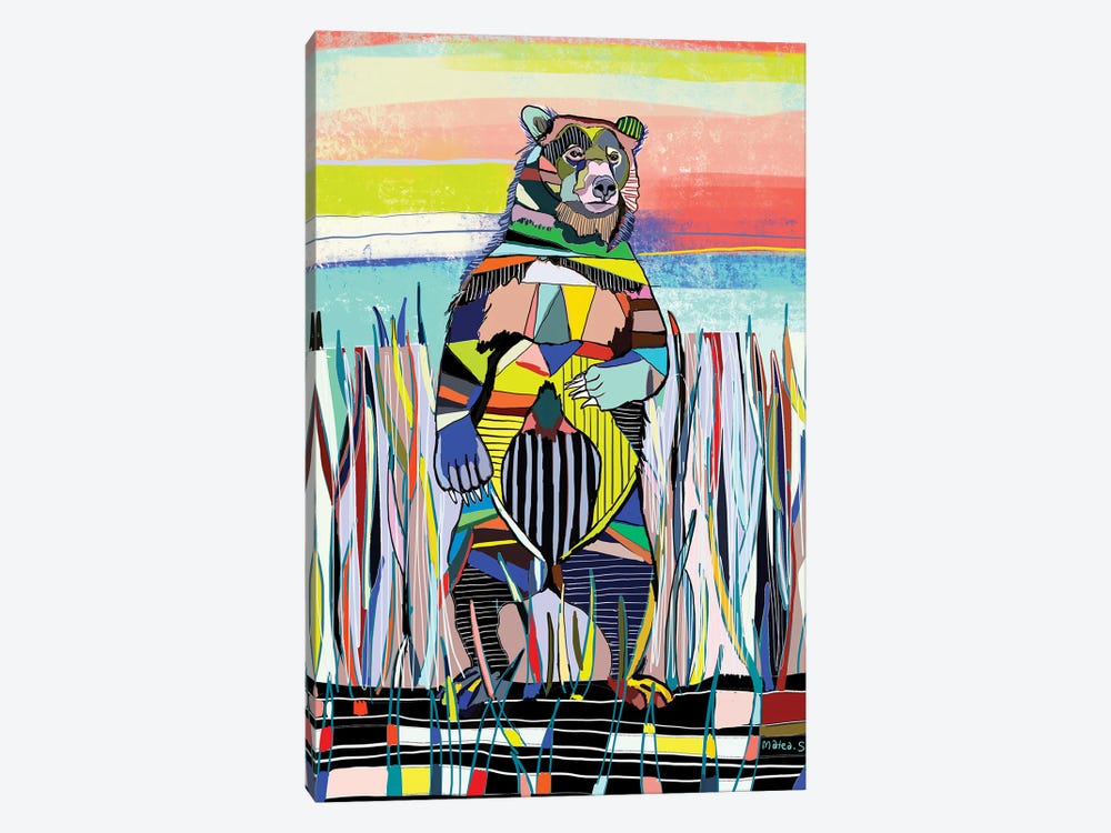 Bear by Matea Sinkovec 1-piece Canvas Wall Art