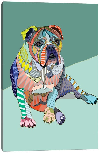 Mr Duke Canvas Art Print - Bulldog Art