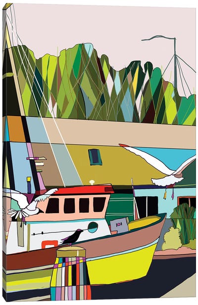 Boaters Canvas Art Print - Matea Sinkovec
