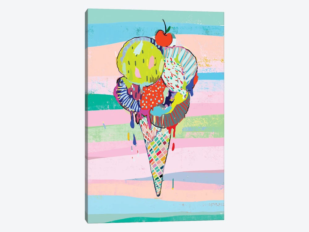 Ice Cream by Matea Sinkovec 1-piece Canvas Art Print