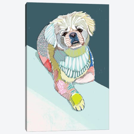 Dog Canvas Print #SVC34} by Matea Sinkovec Art Print
