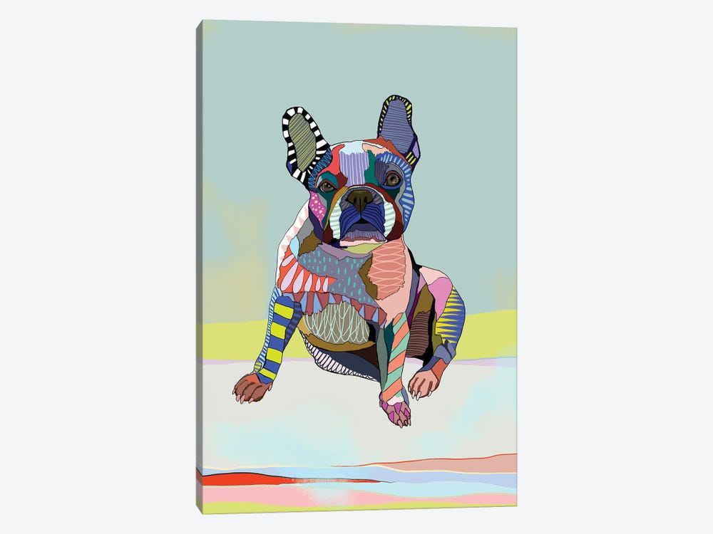 Frenchie by Matea Sinkovec 1-piece Canvas Print