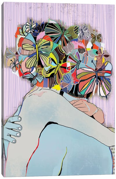 Lovers In Bloom Canvas Art Print - Matea Sinkovec