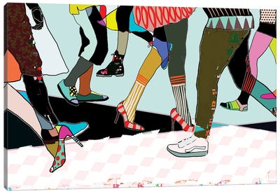 Walk A Mile In My Shoes Canvas Art Print - Matea Sinkovec