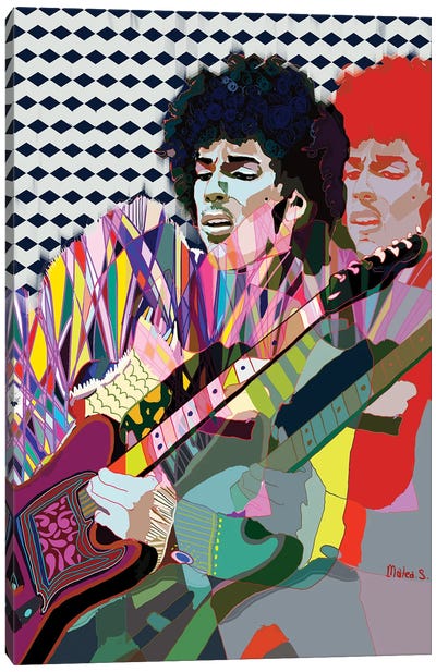 Prince Canvas Art Print - Guitar Art