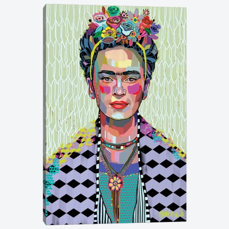 Frida Canvas Print #SVC86} by Matea Sinkovec Canvas Artwork