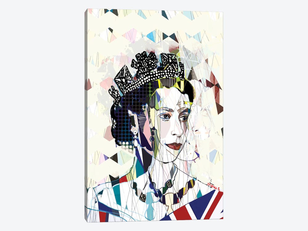 Queen Elizabeth by Matea Sinkovec 1-piece Canvas Wall Art