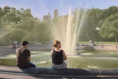 Washington Square Fountain by Nick Savides canvas print