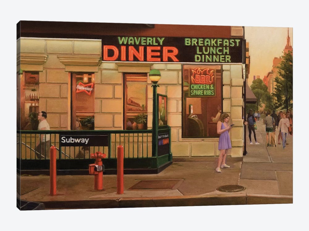 Waverly Diner by Nick Savides 1-piece Canvas Print
