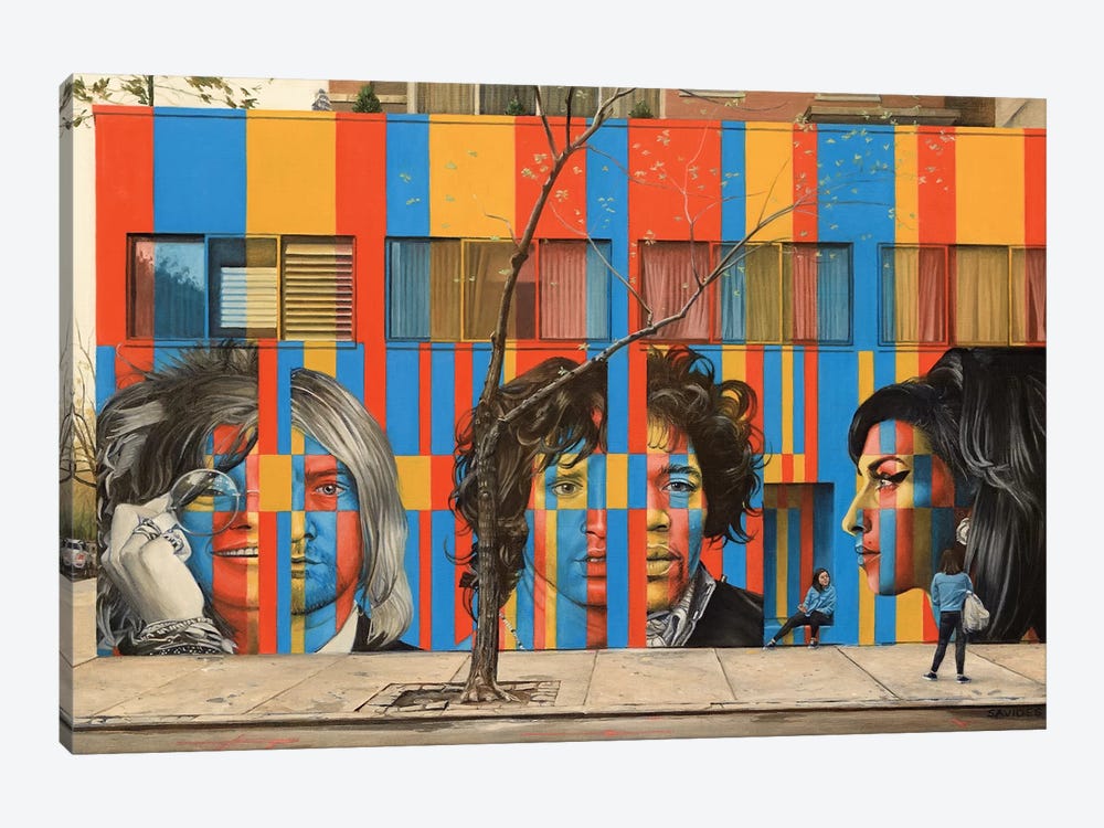 Legends On Rivingston Street by Nick Savides 1-piece Canvas Art