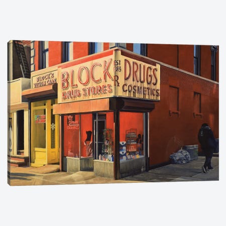 Block Drugs Canvas Print #SVD116} by Nick Savides Canvas Artwork