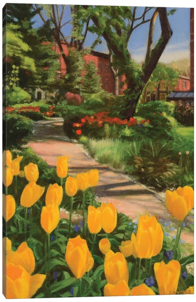 Jefferson Market Garden In Spring Canvas Art Print - Nick Savides