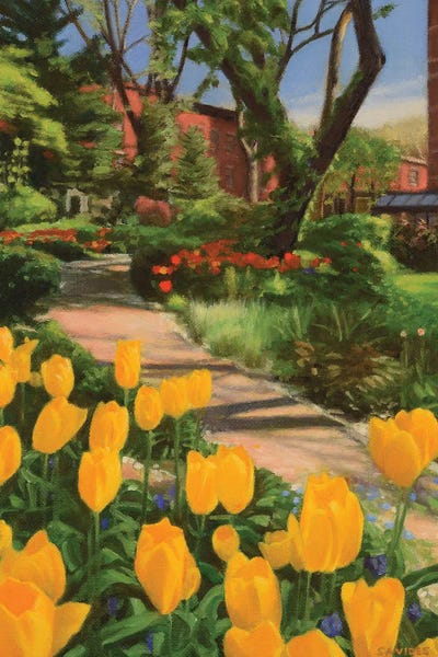 Tulips: Jefferson Market Garden In Spring by Nick Savides
