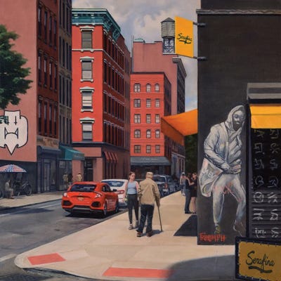 Serafina On Ludlow by Nick Savides framed canvas print