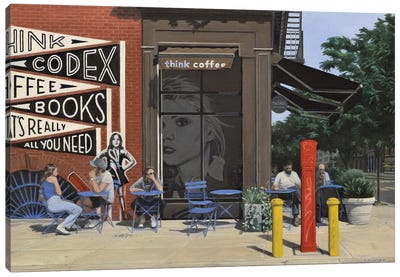 Think Coffee Canvas Art Print - Nick Savides