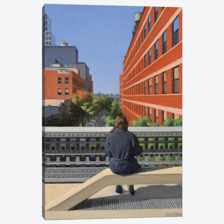 High Line Looking West Canvas Print #SVD126} by Nick Savides Canvas Art Print