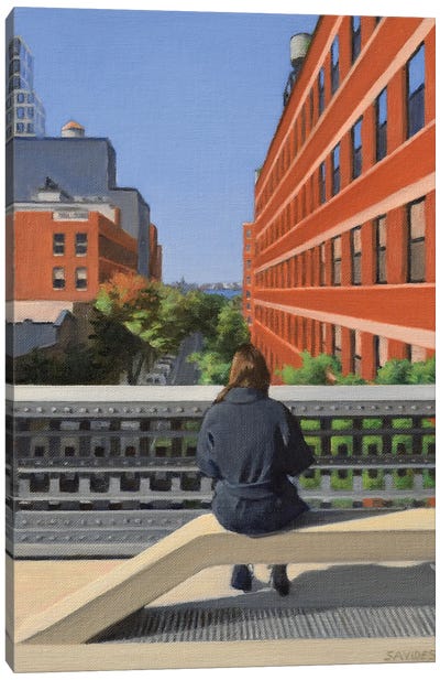 High Line Looking West Canvas Art Print - Nick Savides