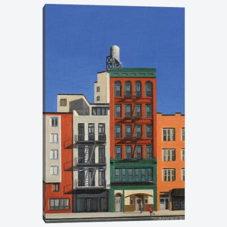 On The Bowery Canvas Print #SVD129} by Nick Savides Canvas Wall Art