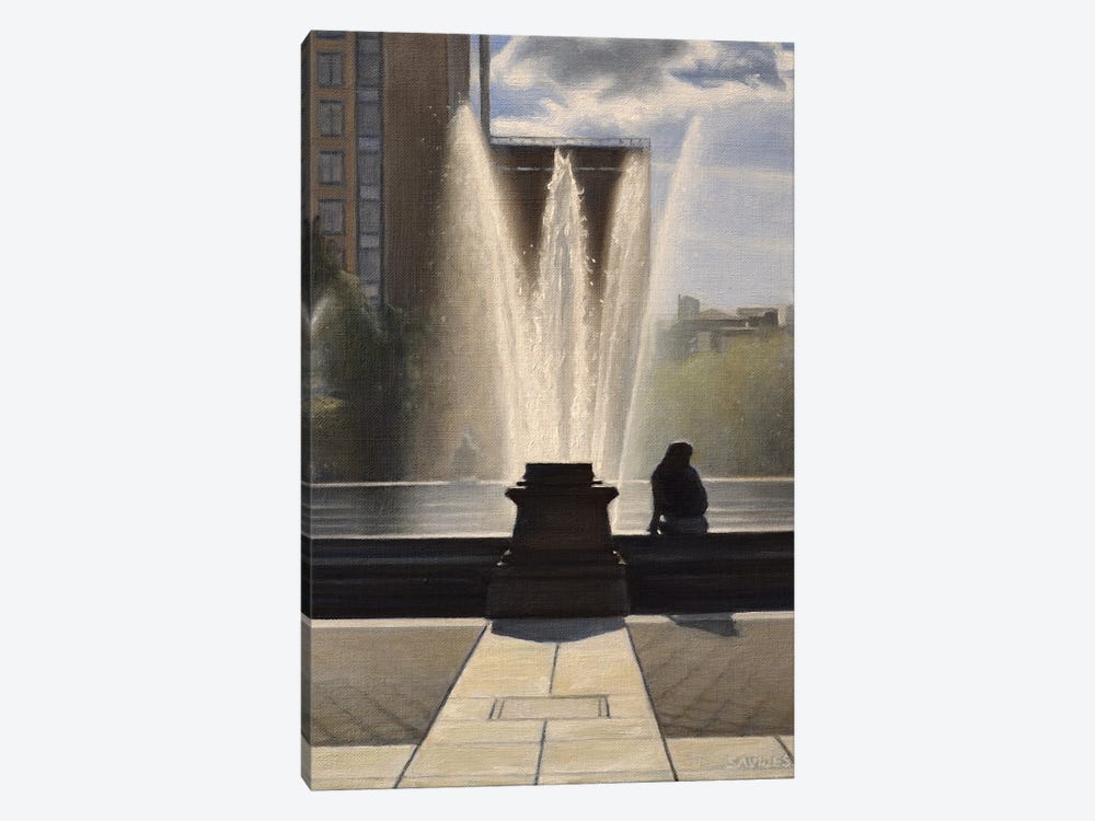 The Fountain In Washington Square by Nick Savides 1-piece Canvas Art