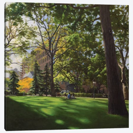Washington Square Park October Afternoon Canvas Print #SVD135} by Nick Savides Canvas Artwork