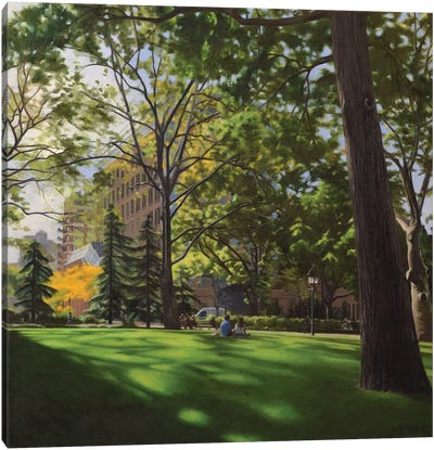 Washington Square Park October Afternoon Canvas Art Print - Nick Savides