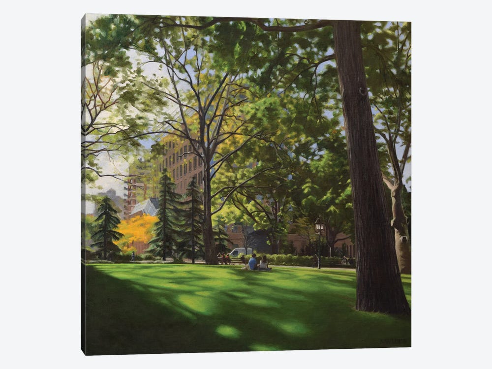 Washington Square Park October Afternoon by Nick Savides 1-piece Canvas Art Print