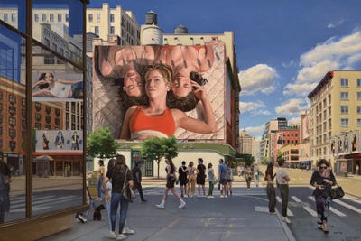 Noho Crossroads by Nick Savides framed canvas print