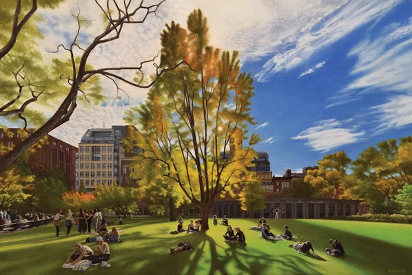 Contemporary Streetscapes: Autumn In Washington Square by Nick Savides