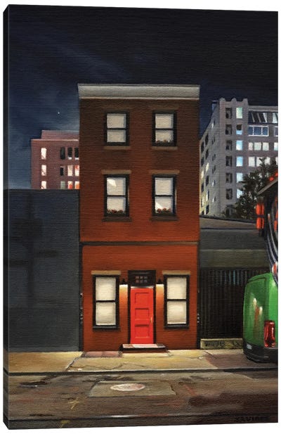 Red Door Canvas Art Print - Nick Savides