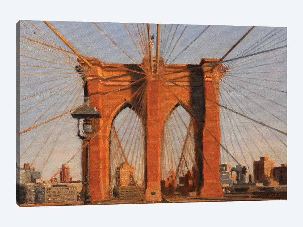 Brooklyn Bridge At Sunset IV by Nick Savides 1-piece Canvas Wall Art
