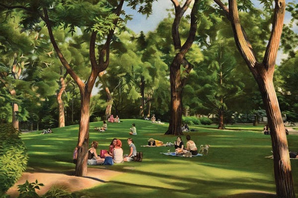 Nick Savides: Summer Evening, Tompkins Square Park by Nick Savides